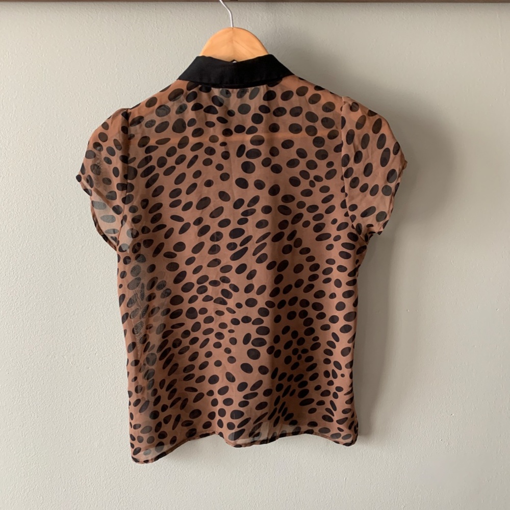 Cute Collared Button Up Print Top Bundle - image 5